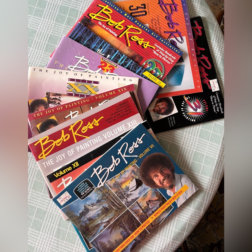 Bob Ross Oil Painting Instruction Book Collection